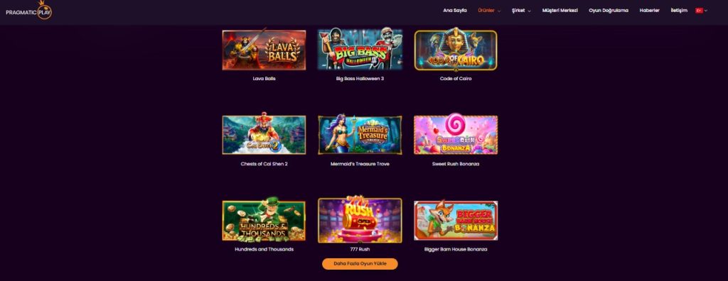 MersoBahis Pragmatic Play Sağlayıcısı Oyunları